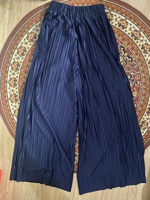 Pleated Flared Pants