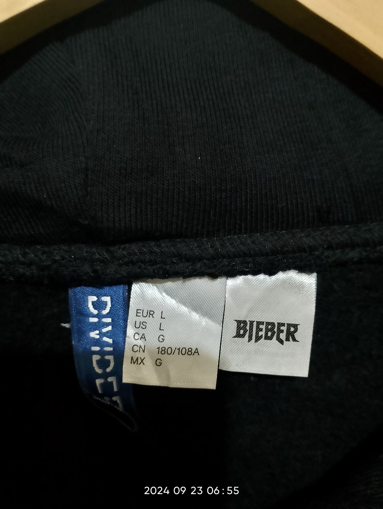 H&M Casual Fleece Pria black, foto 2