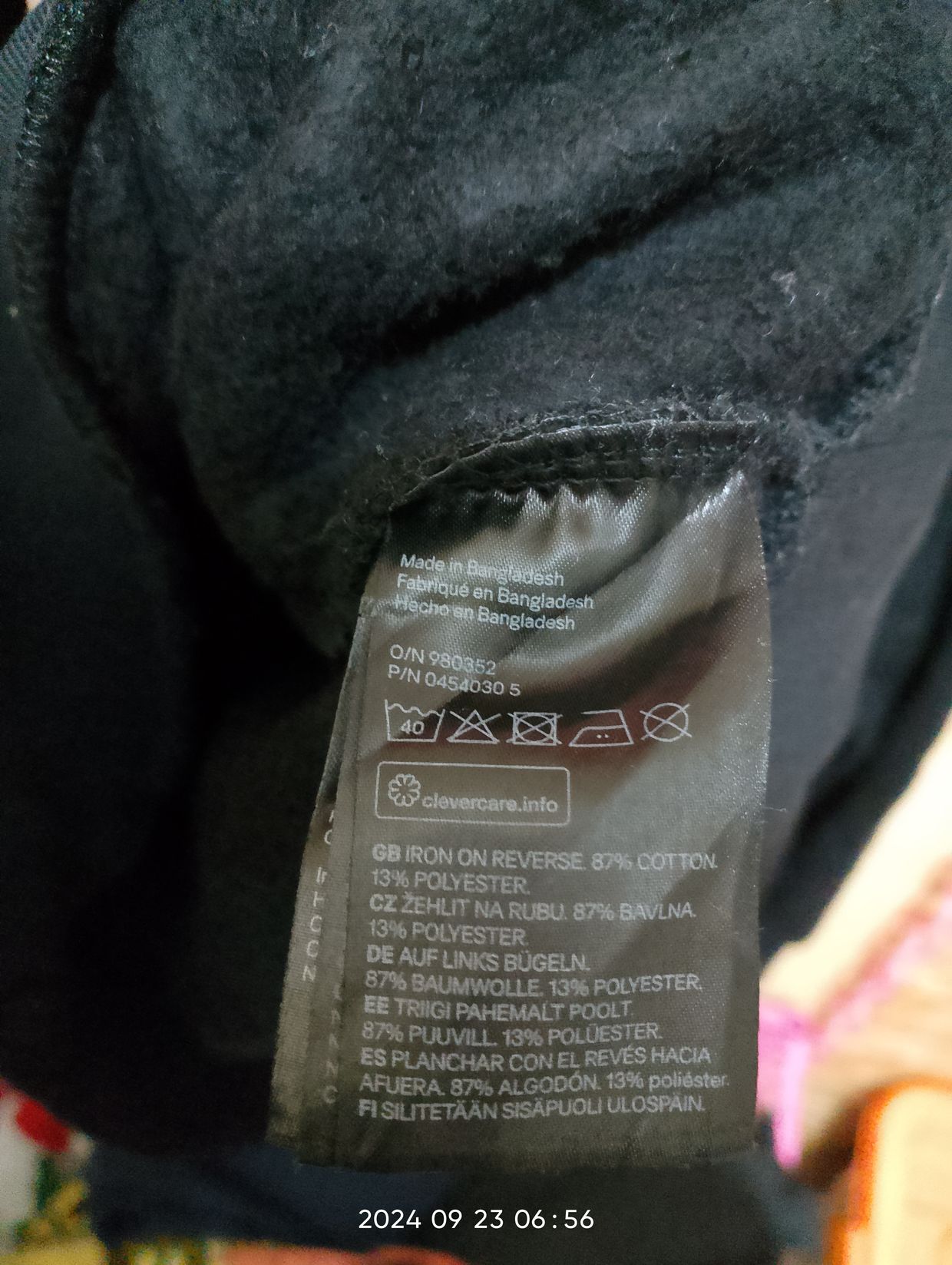 H&M Casual Fleece Pria black, foto 5