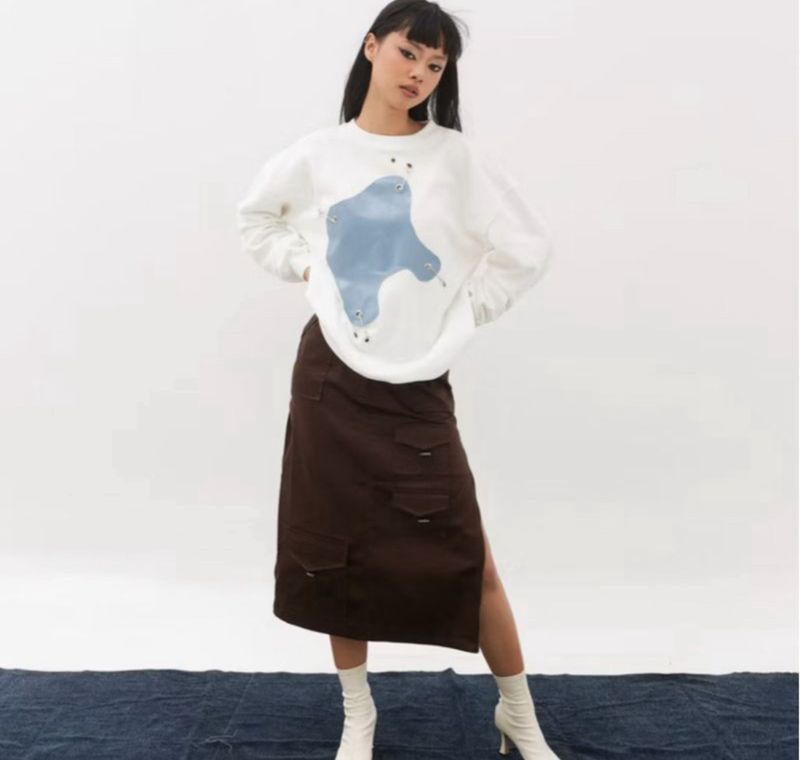 REISE BROWN CARGO SKIRT, foto 4