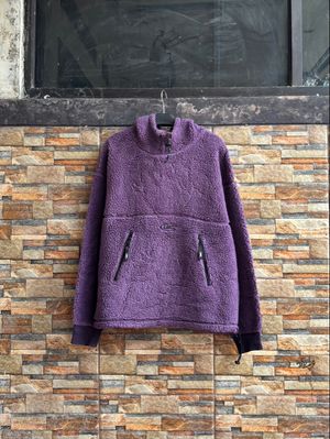[Termurah] Rare LMC Logo Big Sherpa Hoodie Jacket Purple Col