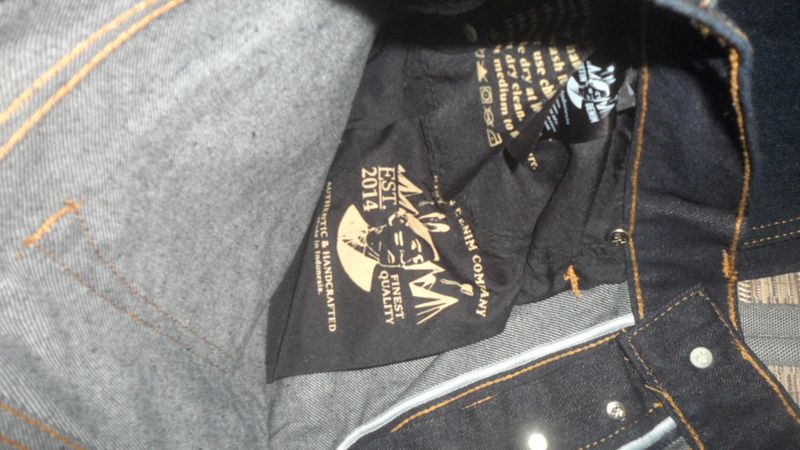Distin Raw Denim Jeans Celana Pria, foto 6