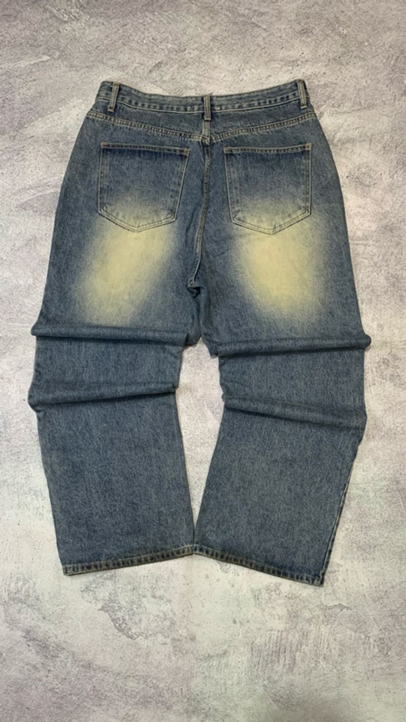 BAGGY JEANS BLUEW YELLOW WASHED, foto 5