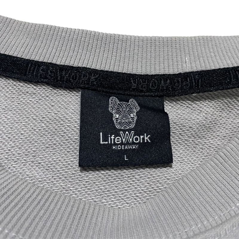 Lifework 3D rubber logo grey crewneck, foto 7
