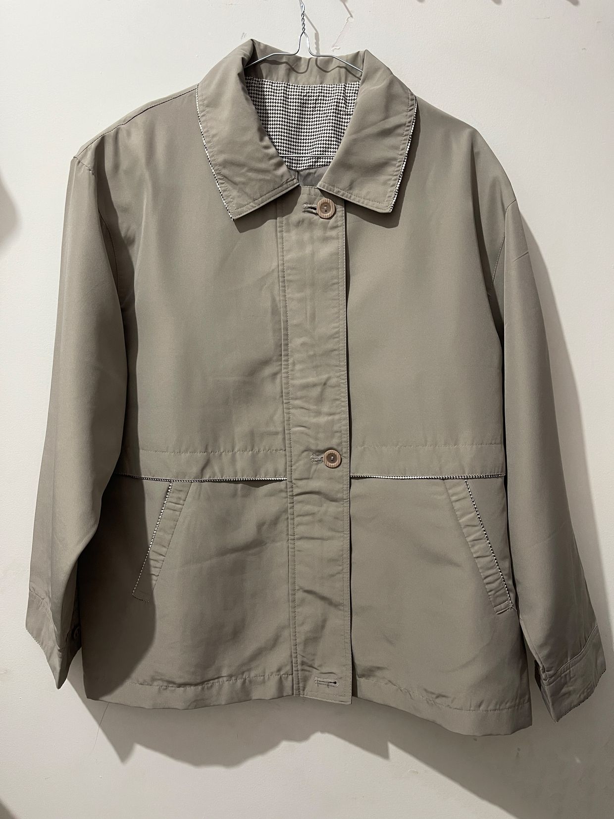 Casual Trench coat Pria gray