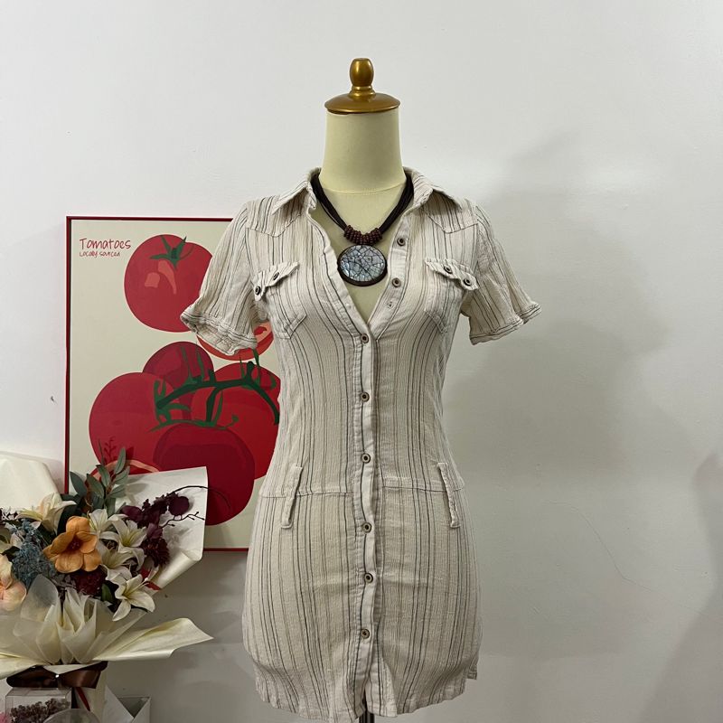 stripe linen shirt, foto 5