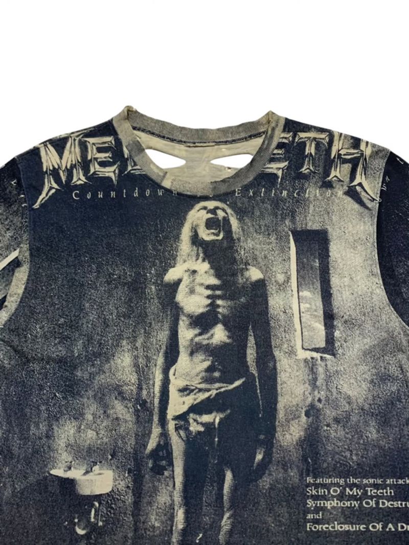 🔥DISTRESSED🔥 VINTAGE AOP MEGADETH, foto 3