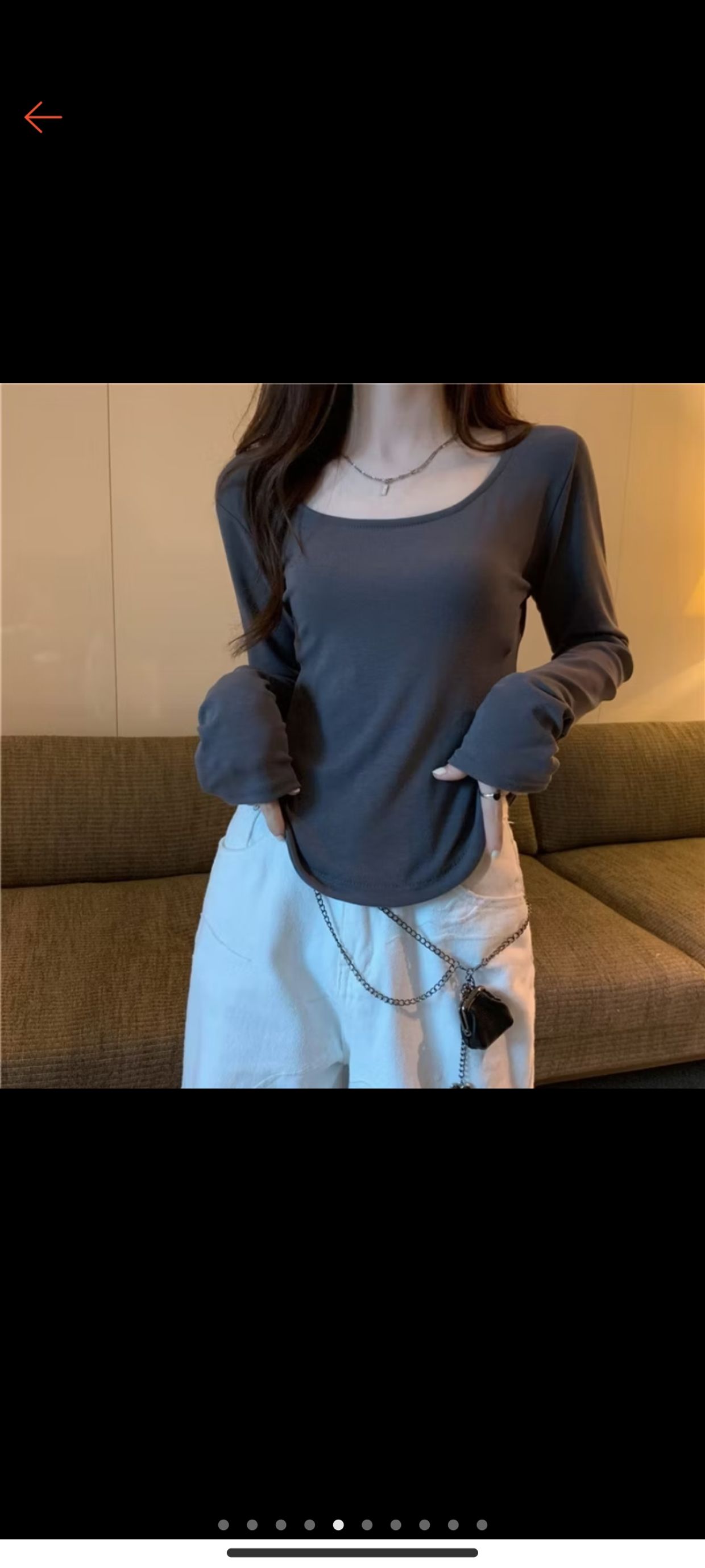 Minimalist Casual T-shirt Wanita gray