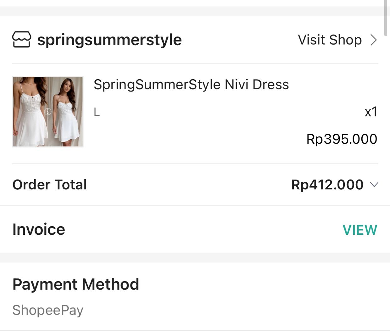 Summer dress Wanita white, foto 3