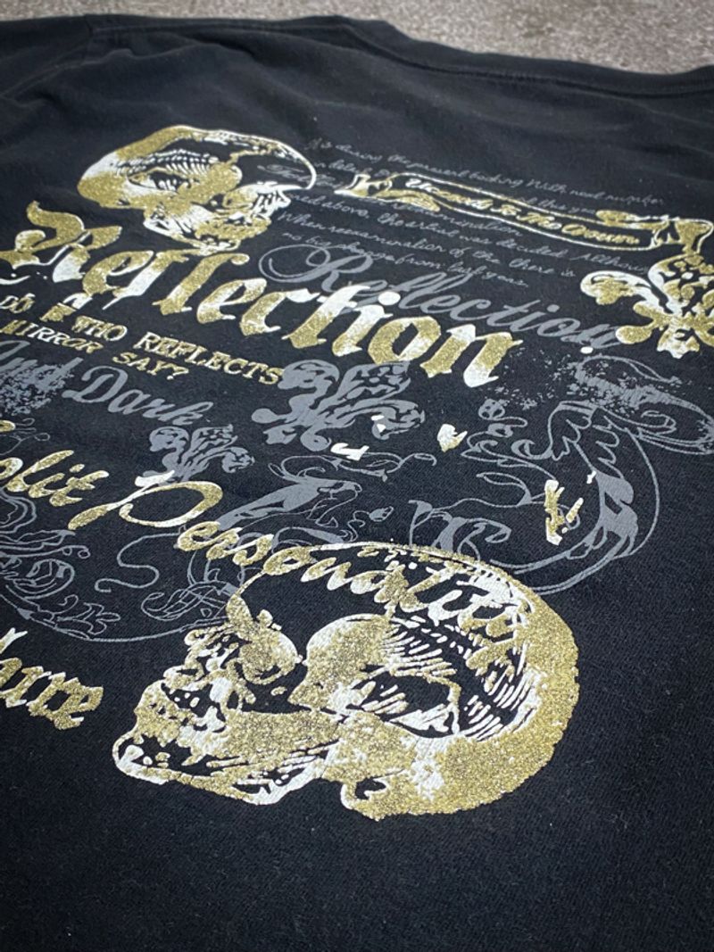 Beaumere Skull Poem Glitter Longsleeve, foto 4