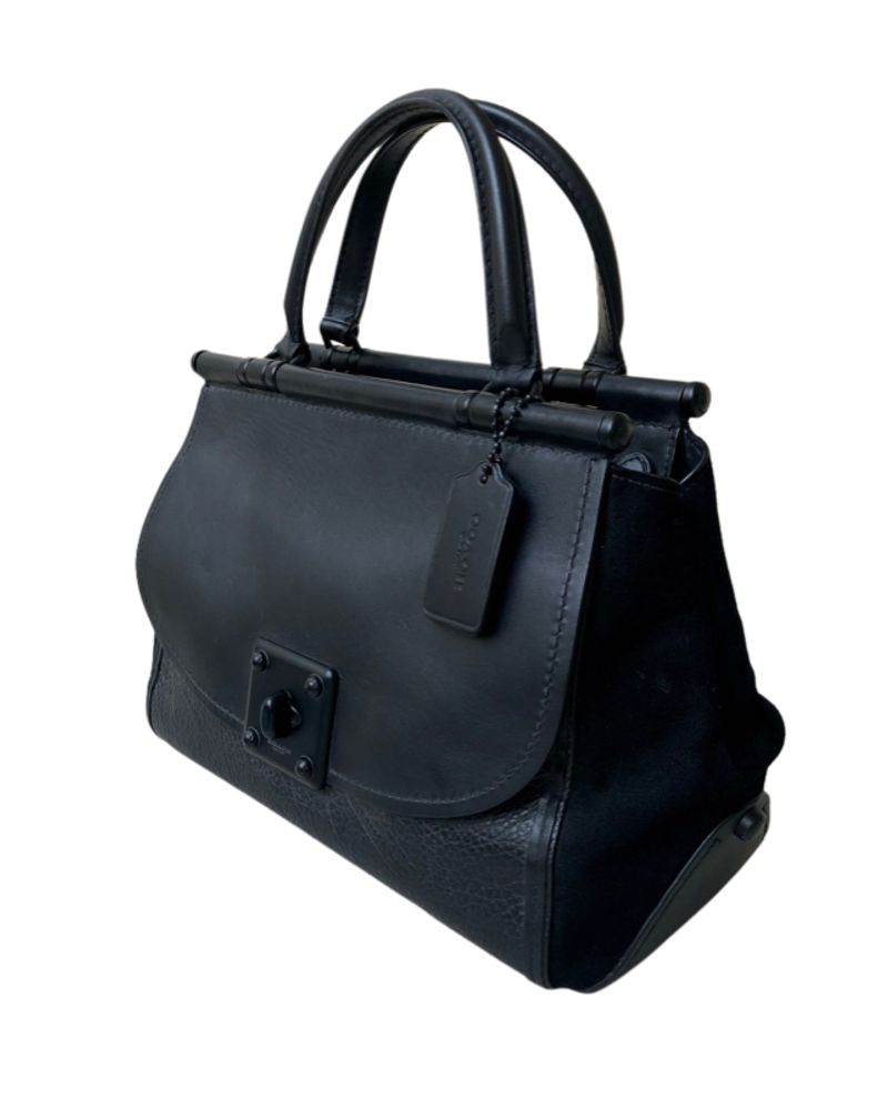Coach Black Satchel Drifter Bag, foto 4