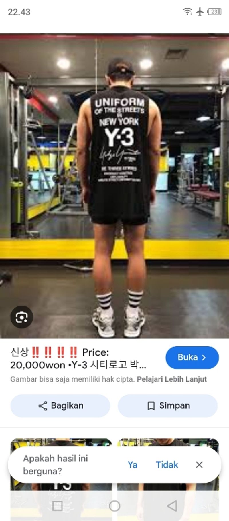 Y-3 tanktop, foto 6