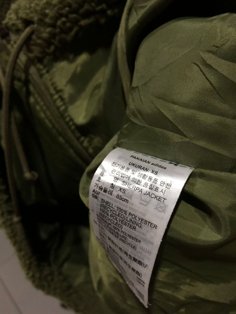 Sherpa Jacket Adidas Big Logo Trefoil, foto 3