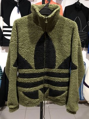 Sherpa Jacket Adidas Big Logo Trefoil