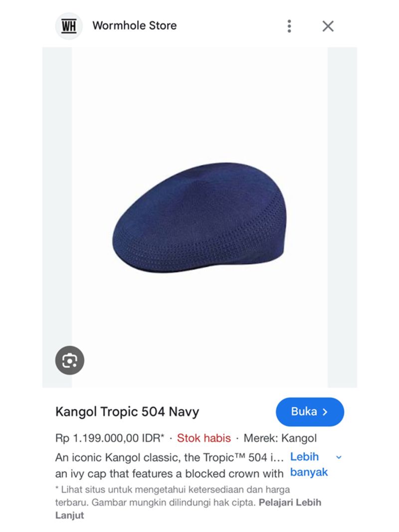 Kangol Flatcap 504 Ventair Tropic Navy Colour, foto 2