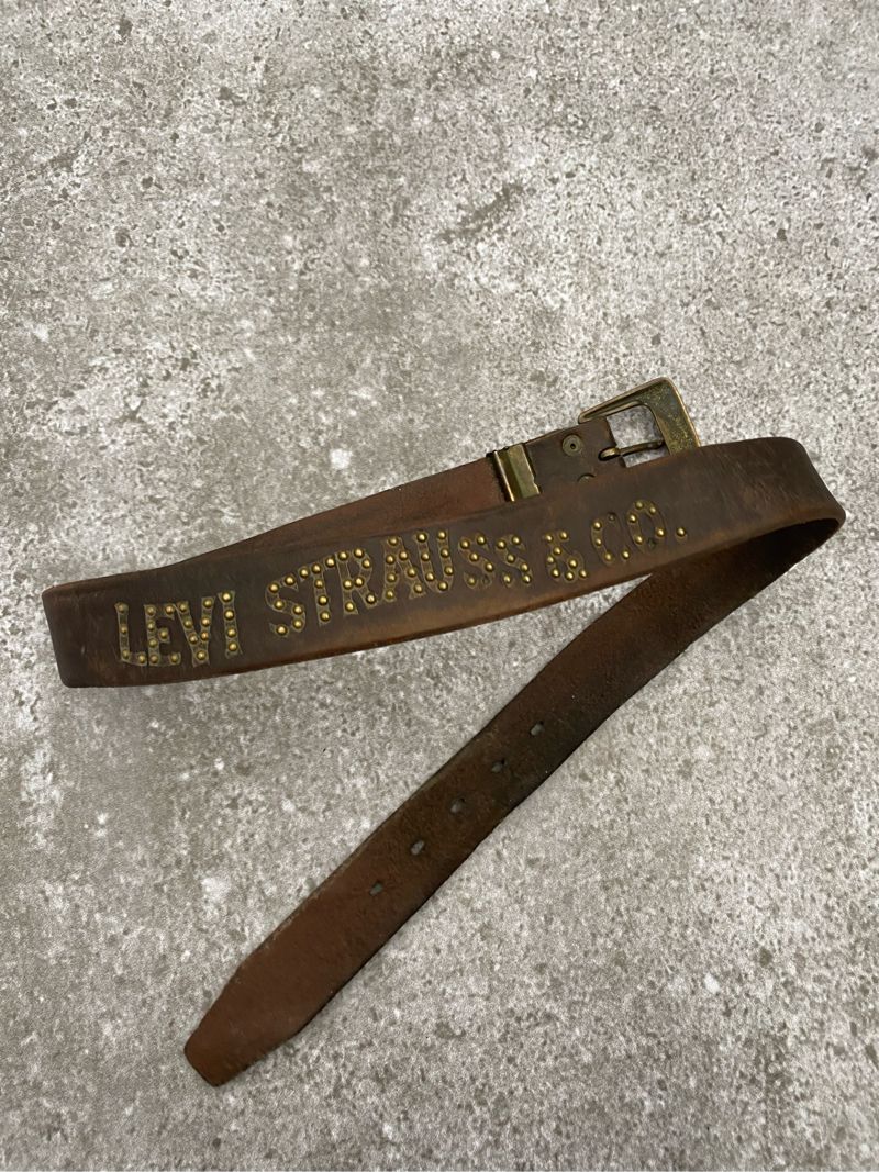 Vintage Levi's 501 leather belt, foto 3