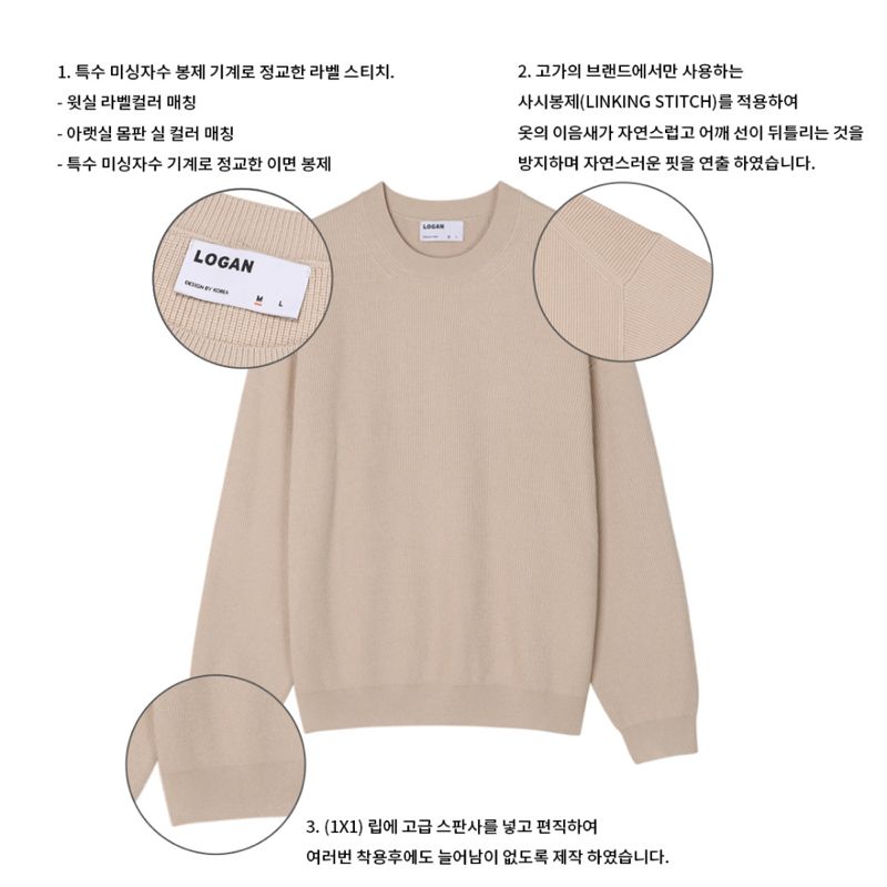 LOGAN NEW WASHABLE DROP HACHI ROUND KNIT, foto 9