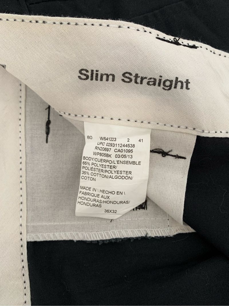 DICKIES - WP805 SLIM STRAIGHT WORK PANTS BLACK SIZE 36, foto 4