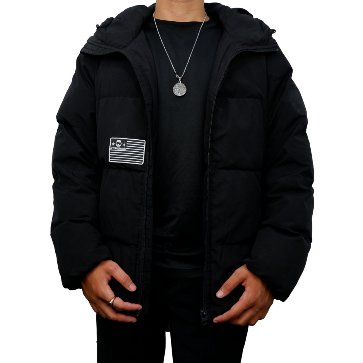 Puffer jacket Pria black, foto 2