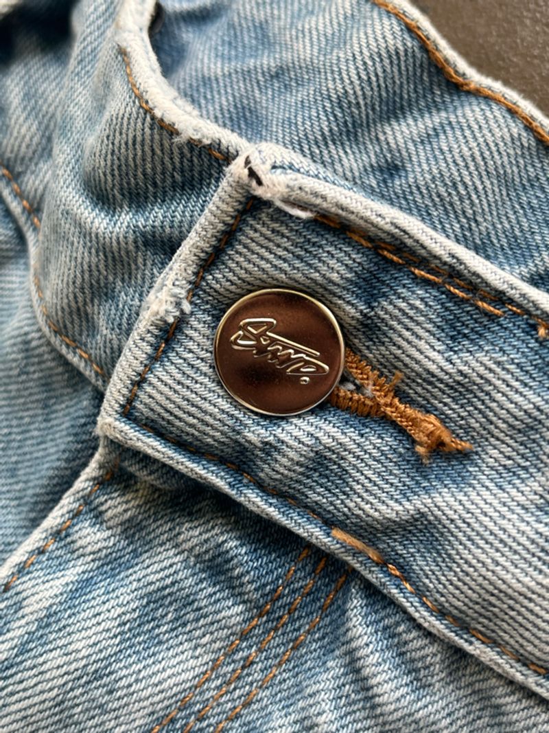 Pull&Bear Super Baggy Carpenter Light Blue Jeans, foto 4