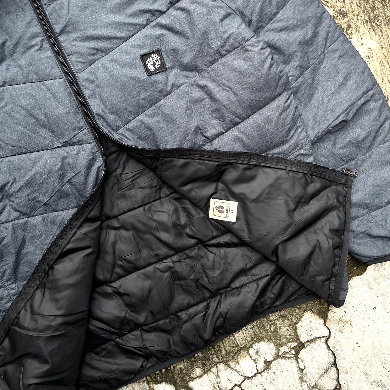 Hangten Gorpcore Indie Puffer jacket Pria gray, foto 6