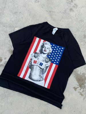 MARLYN MONROE USA FLAG