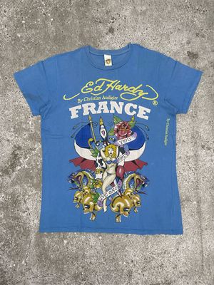 Vintage Ed hardy france t-shirt