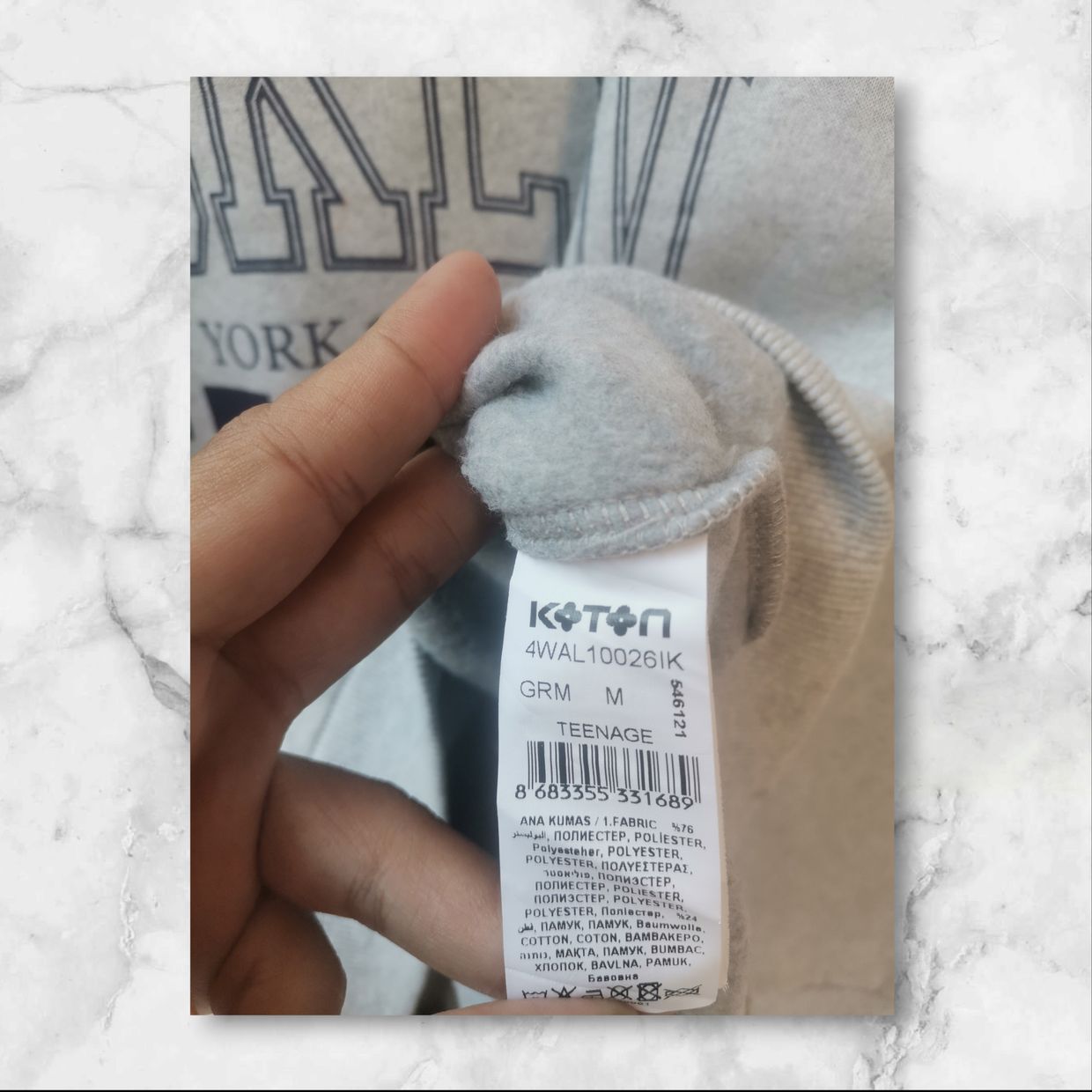 Casual Sweatshirt Pria white, foto 4