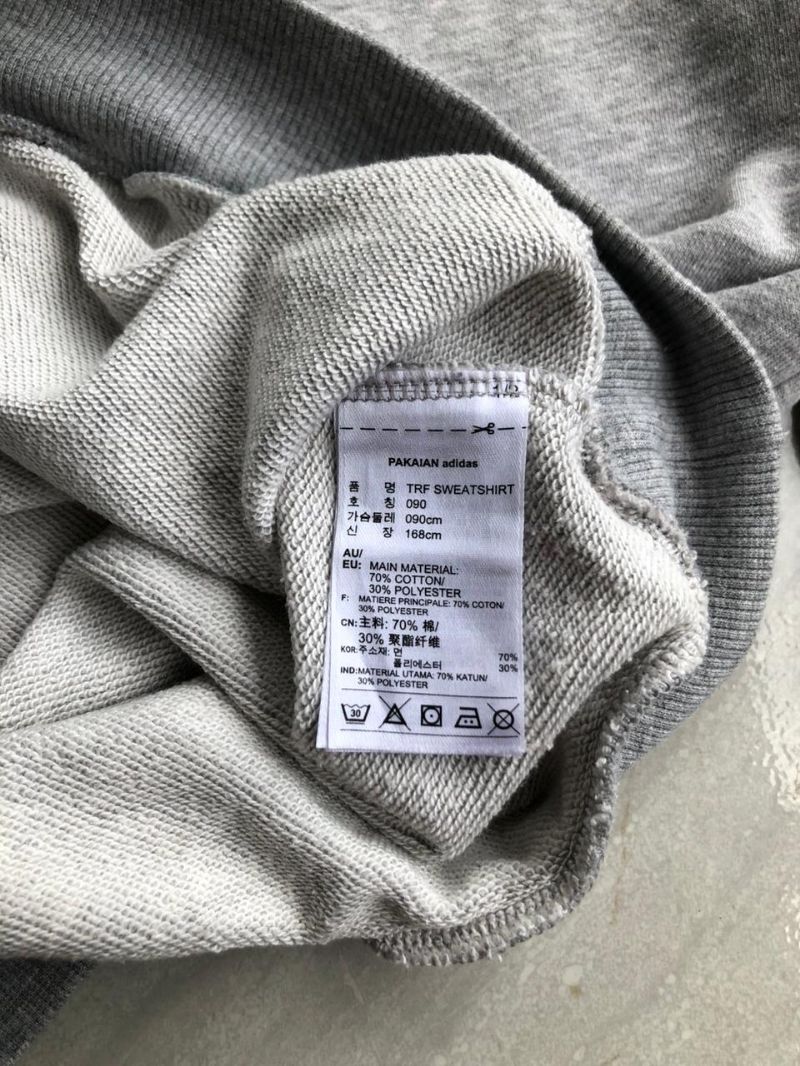 ADIDAS TREFOIL BIG LOGO SWEATSHIRT GREY, foto 4