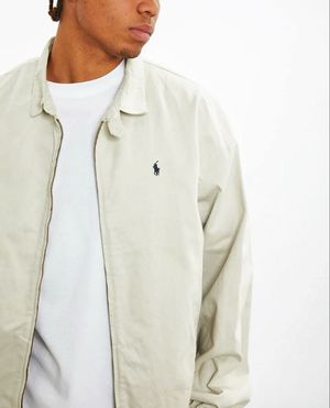 Polo Ralph Lauren Men's Cream and Tan Jacket