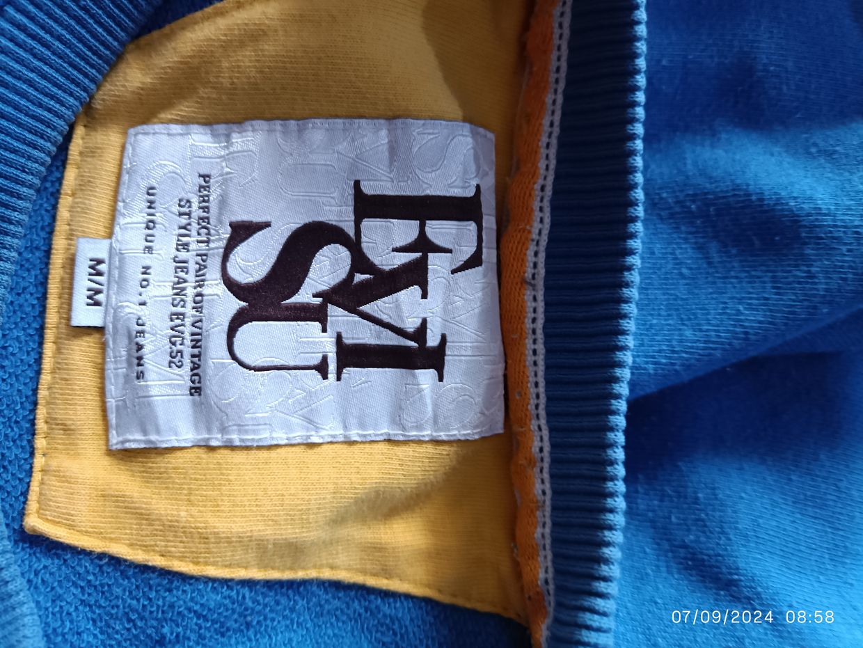 Evisu Casual Fleece Pria blue, foto 2