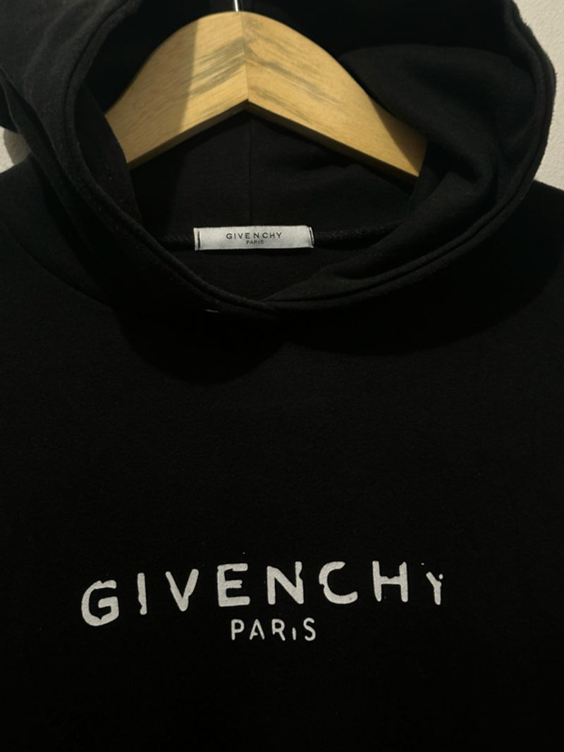 Givenchy Paris Pullover Hoodie black made in Italy, foto 2