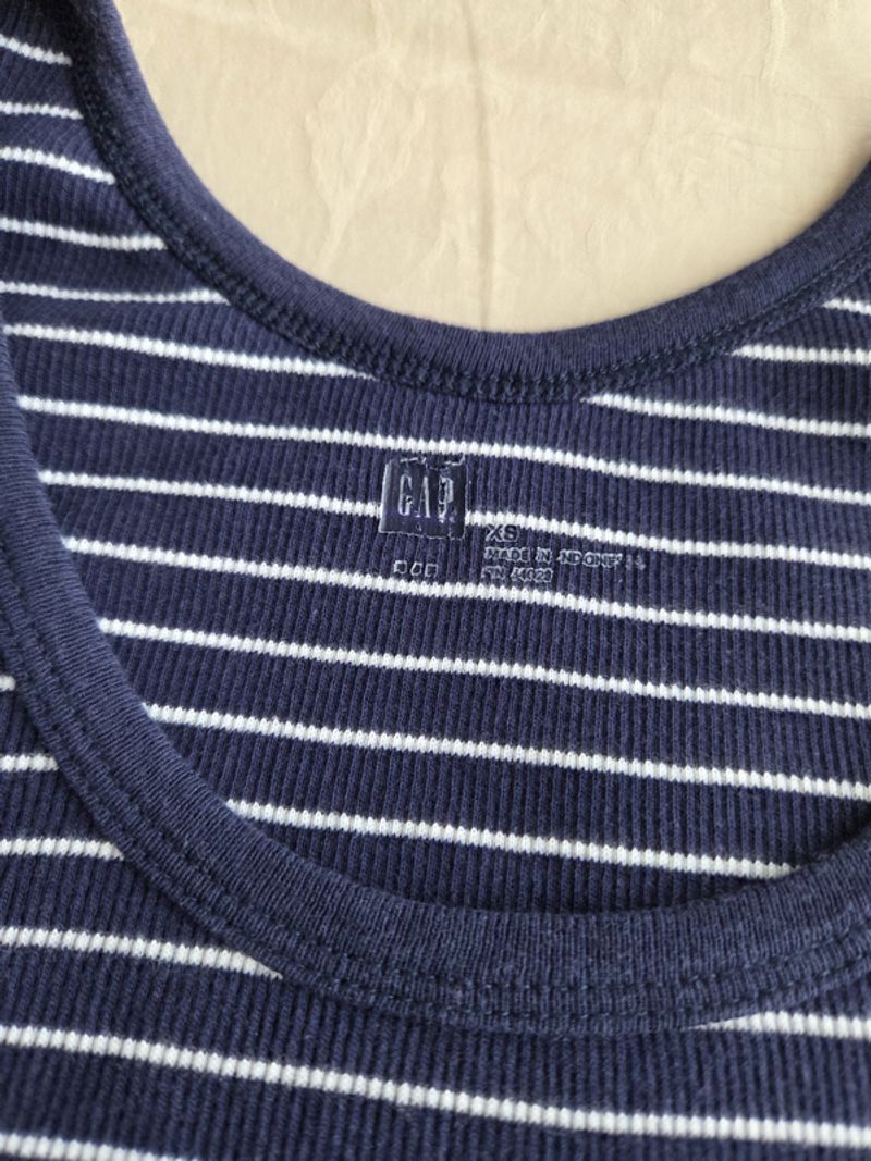 Gap Navy Stripes Fitted Tank Top, foto 4