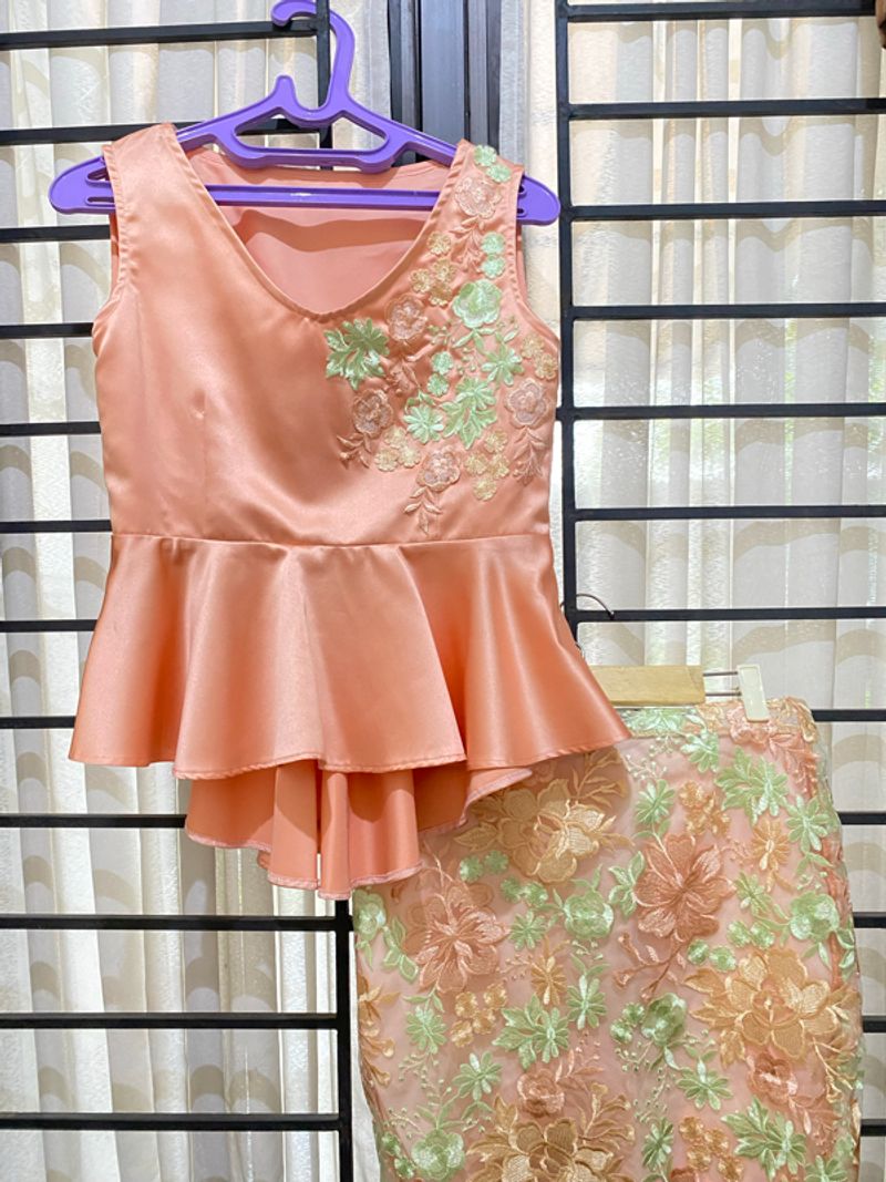 Floral Lace Set Pink Coral, foto 2