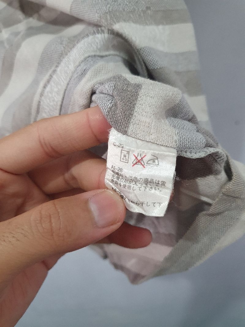 Kaos Kerah Strip Weathercock, foto 4