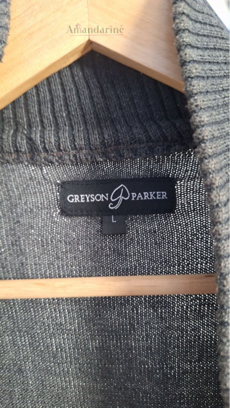 🧥 Jaket/Sweater Rajut Elbow Patch Gray🧥, foto 4