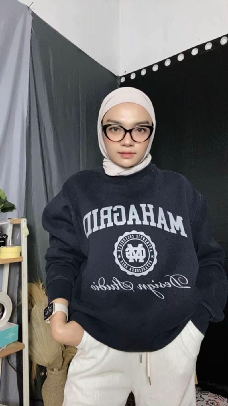 Crewneck MAHAGRID NAVY, foto 2