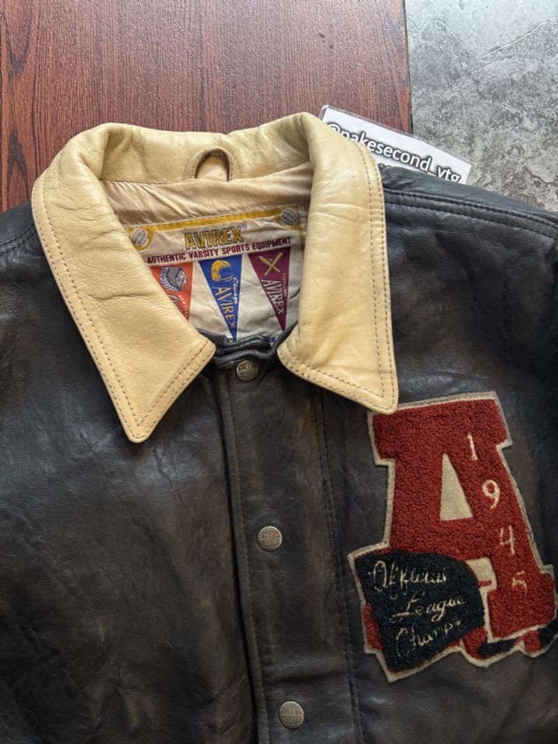 Vintage Avirex Leather Jacket, foto 6