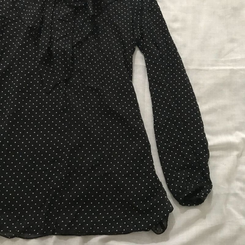 polka dot blouse ruffles top, foto 8