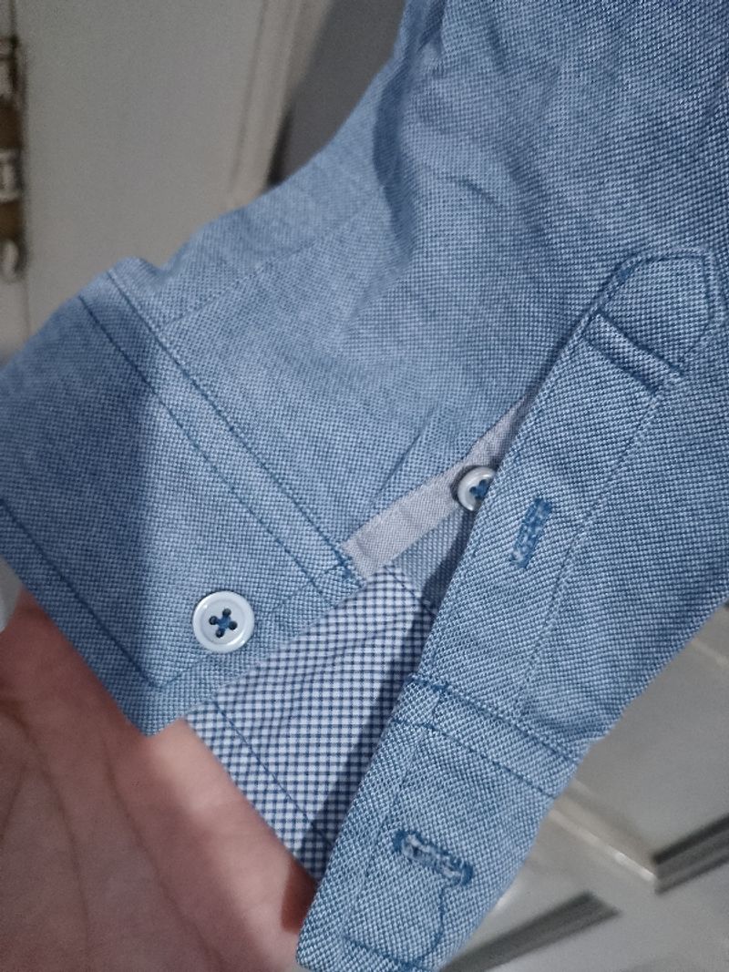 Baju kaos kerah casual pria bean pole, foto 6