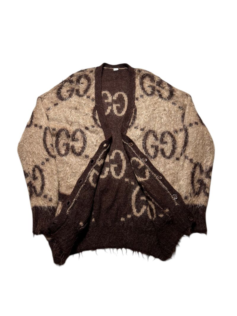 Gucci GG Jacguard Mohair Cardigan, foto 4