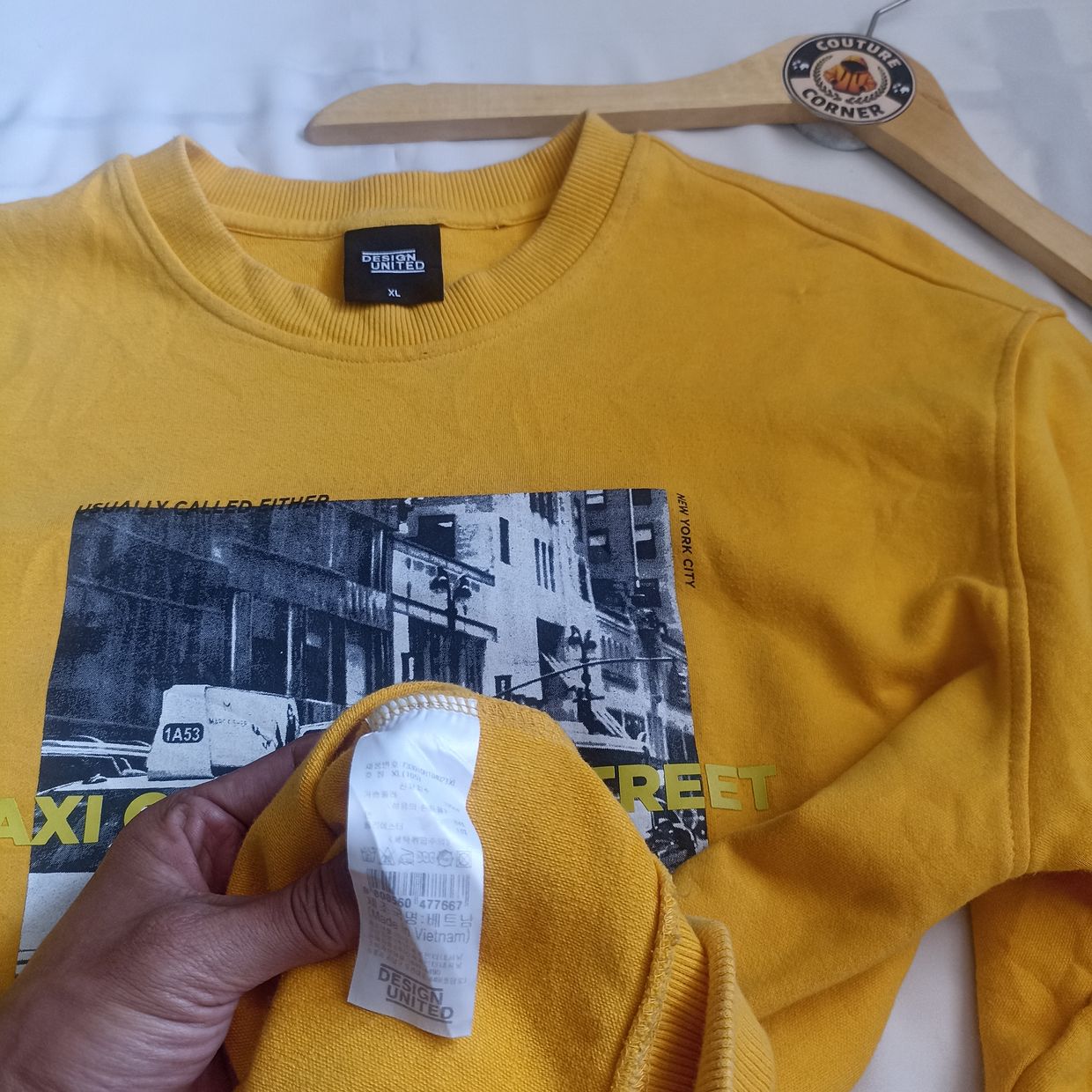 Casual Sweater Pria yellow, foto 3