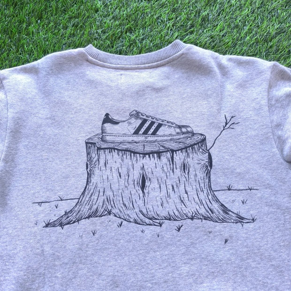 Adidas Casual Sweatshirt Pria gray, foto 7