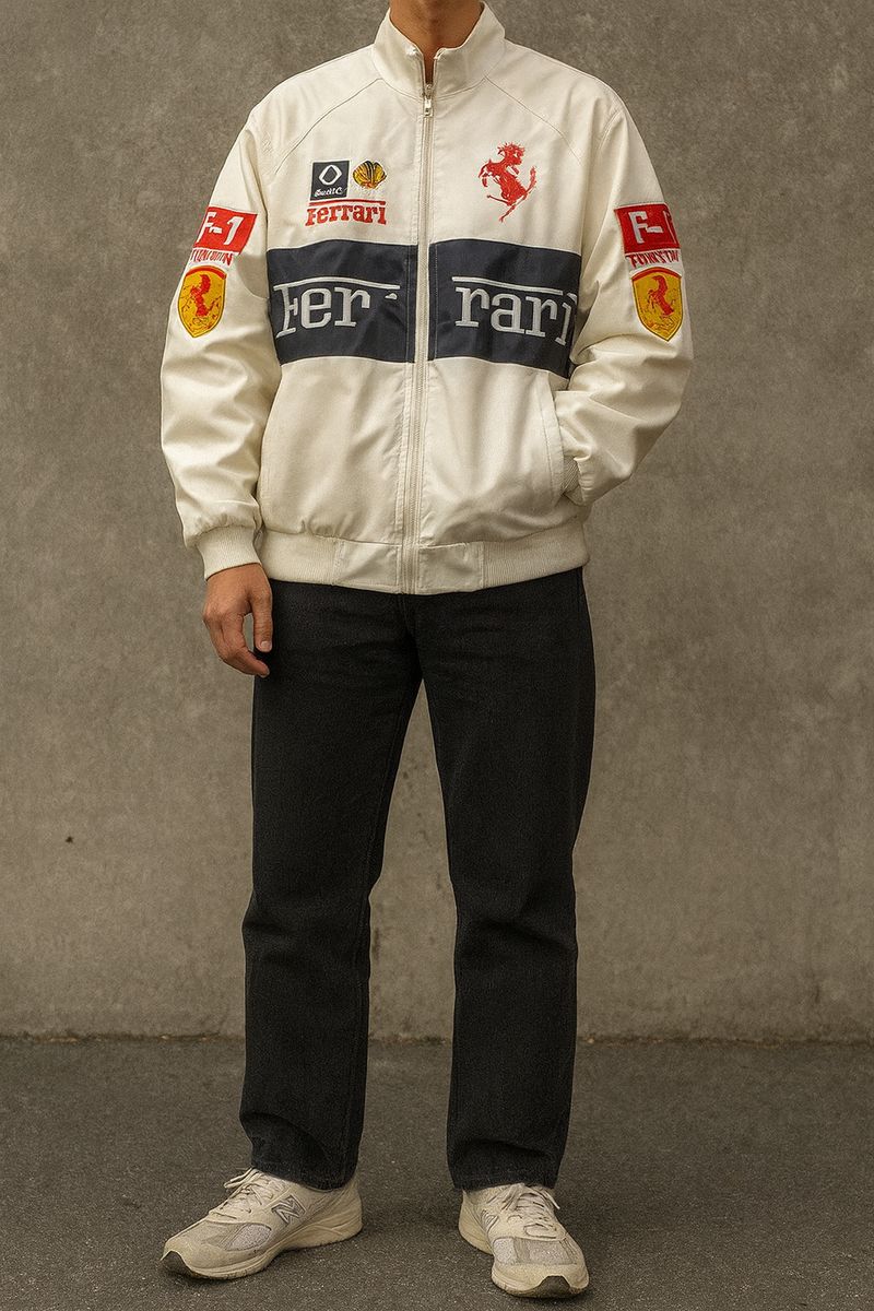 [SUPER RARE] NEW - Ferrari Leather Racing/Nascar Jacket, foto 5