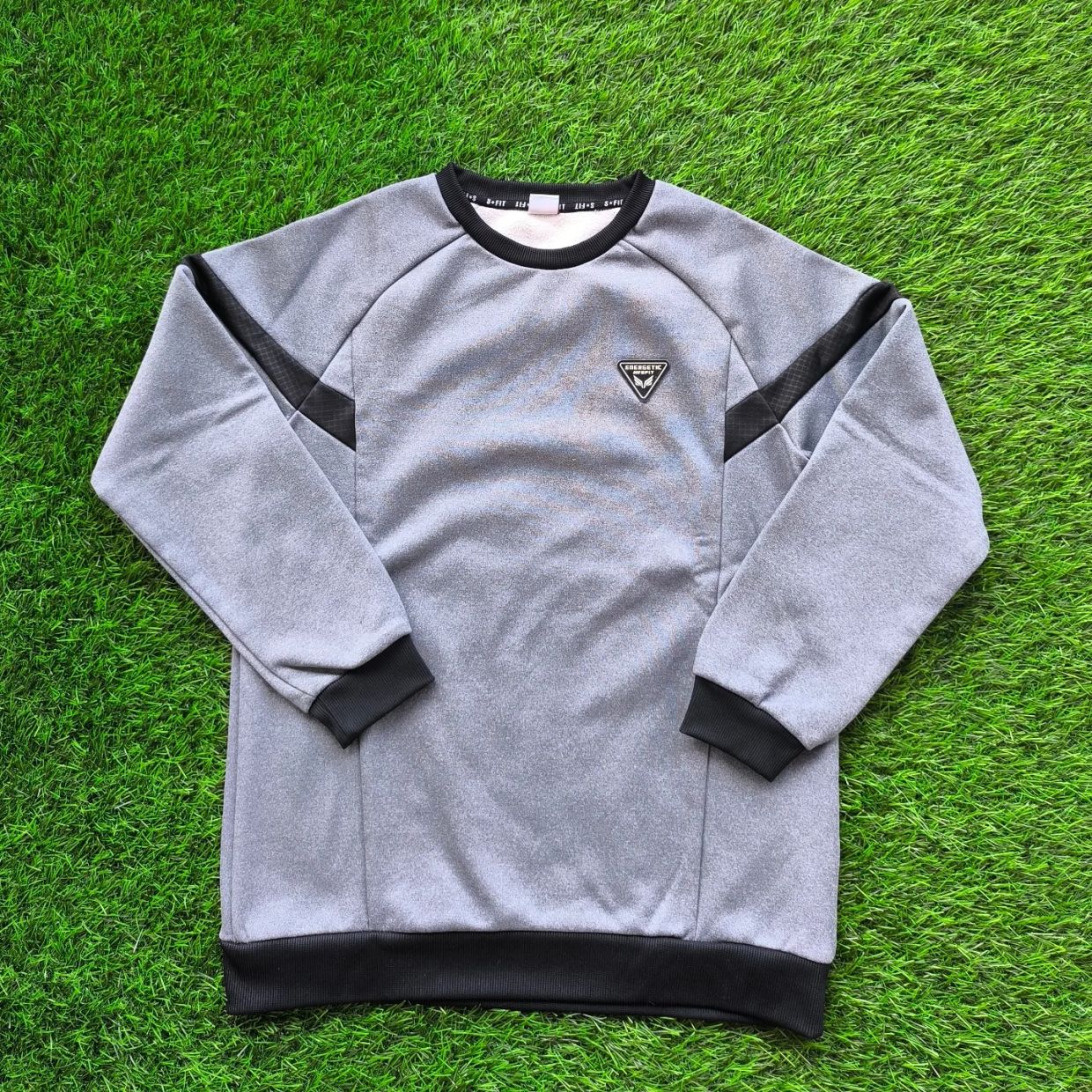 Casual Sweatshirt Pria black gray
