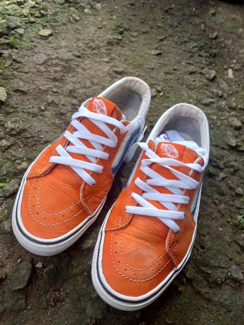 Vans sk8 low leather orange with, foto 2