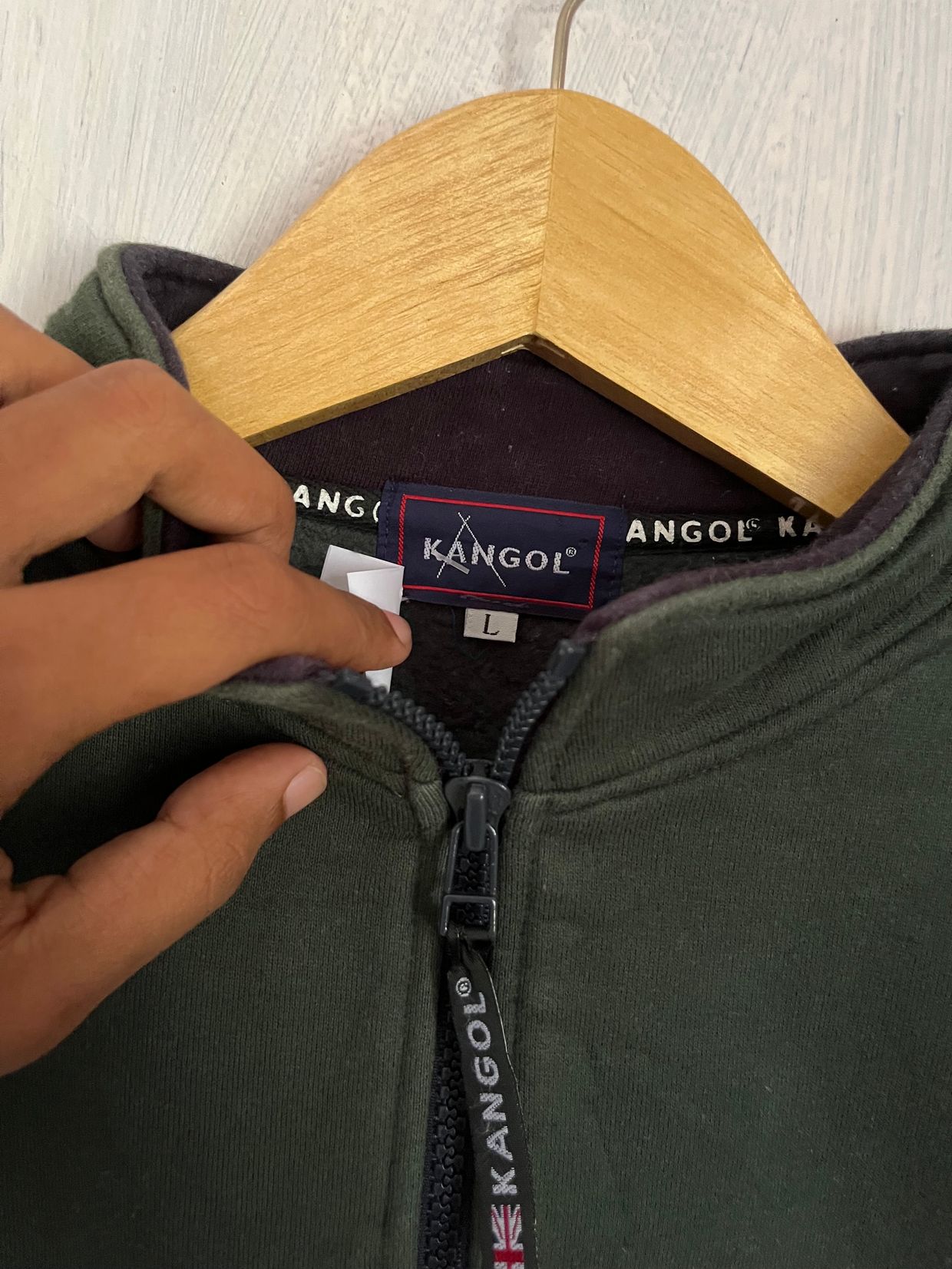 Kangol Casual Sweater Pria green, foto 3