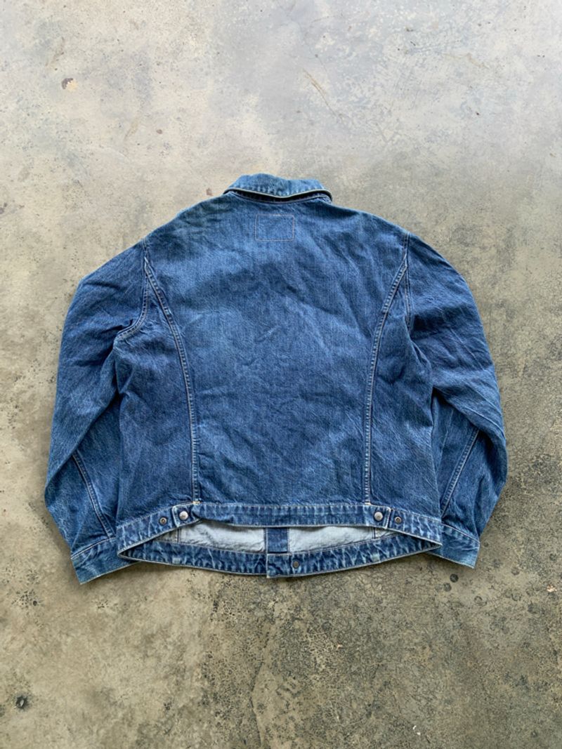 00’s Early Levis Engineered Blue Denim Type II Trucker Jacke, foto 6