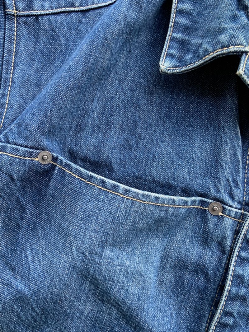 00’s Early Levis Engineered Blue Denim Type II Trucker Jacke, foto 4