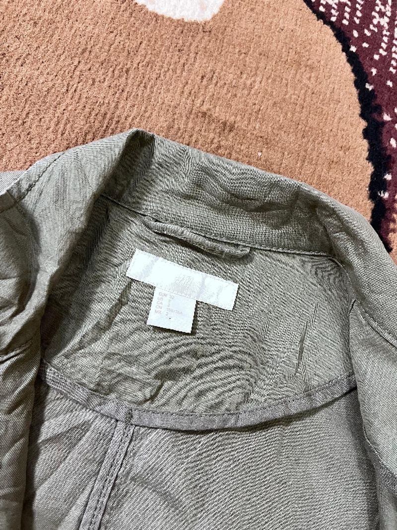 H&M Olive-Green Military Cargo Jacket, foto 6